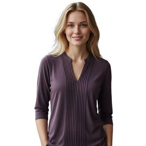 Anthropologie Dolan Left  Coast Pleat Line Top